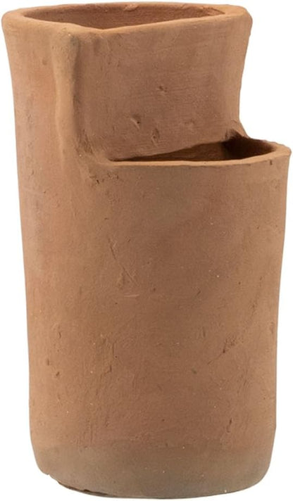 Foreside Home & Garden Natural Terracotta Multi Level Decorative Vase
