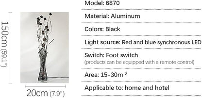 Nordic Modern Flower Floor Lamp Fashion Art Living Room Sofa Bedroom Wedding LED Originality Decorative Standing Light (Style 3)