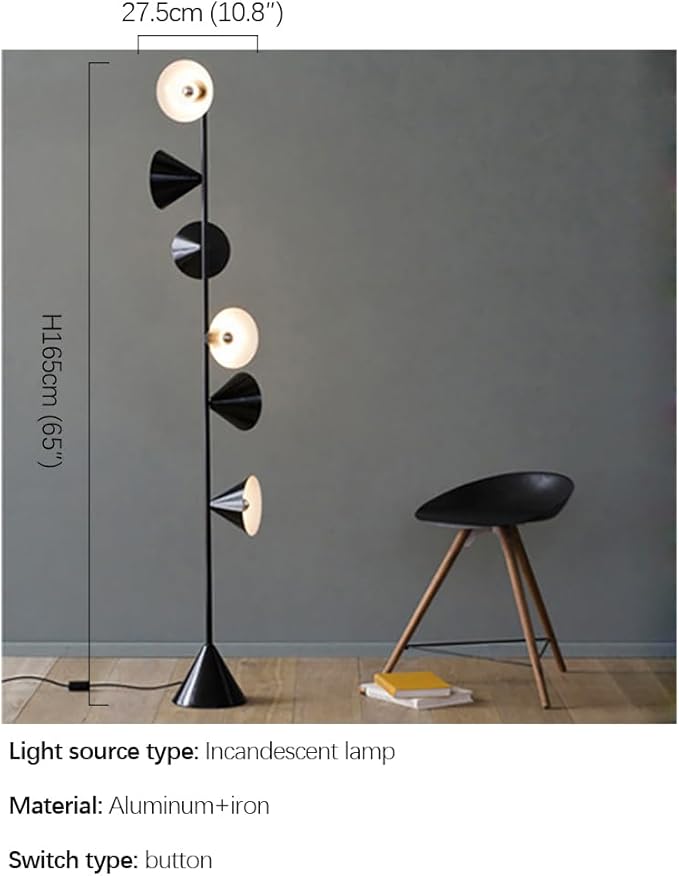 Nordic Modern Floor Lamp Fashion Luxury Family Iiving Room Bedroom Study Villa Hotel LED Creativity Decorative Standing Light (Style 74)