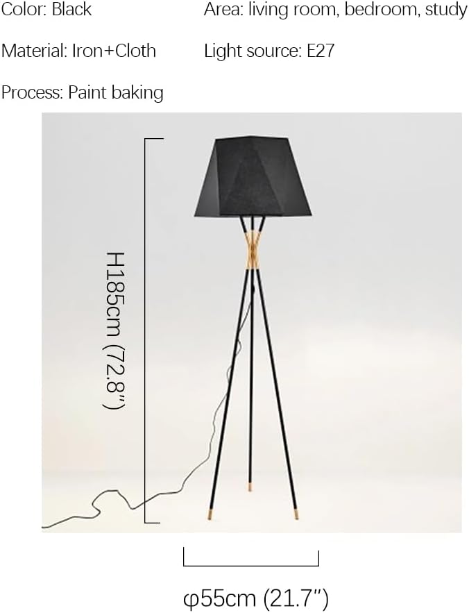 Nordic Modern Floor Lamp Fashion Luxury Family Iiving Room Bedroom Study Villa Hotel LED Creativity Decorative Standing Light (Style 77 H185CM)