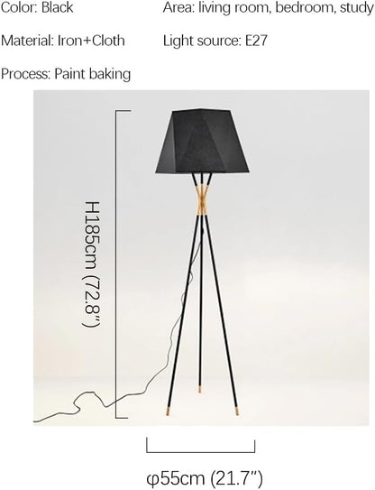 Nordic Modern Floor Lamp Fashion Luxury Family Iiving Room Bedroom Study Villa Hotel LED Creativity Decorative Standing Light (Style 77 H185CM)