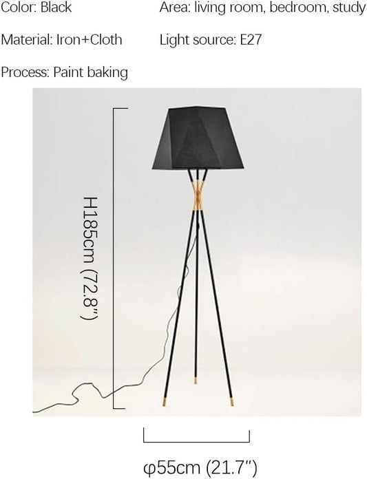 Nordic Modern Floor Lamp Fashion Luxury Family Iiving Room Bedroom Study Villa Hotel LED Creativity Decorative Standing Light (Style 77 H185CM)