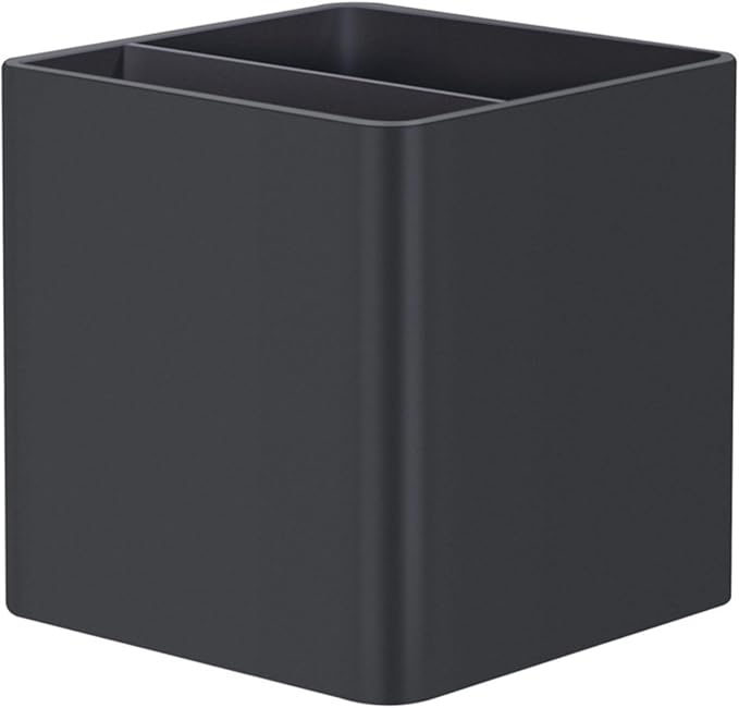 Square High-end Simple Deskto Holder Makeup Brush Holder Cup Storage Office Desktop Table Stationery Organizer Multi-Function Resin Pen Holder