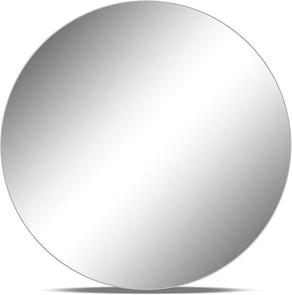 WGVI WGV Round Mirror Plate Sets Bulk 12" Diameter, 4.5 mm Thickness, Frameless Sanded Edges, Quality Thick Candle Tray, Home Event Party Wedding Table Centerpiece Wall Decor, 10 Pieces