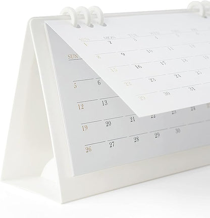2026 Mini Desk Calendar New Year Standing Memo Notes Calendar 6.9" x 3.7" - White (Oct. 2025 to Dec. 2026)