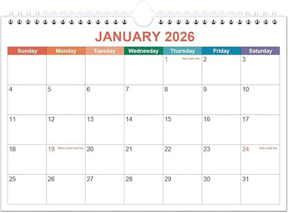Mini Calendar 2026 - Small 2026 Calendar from January 2026 - June 2027, 18 Months Little Calendar with Premium Paper, 5.8" x 8.5", Colorful
