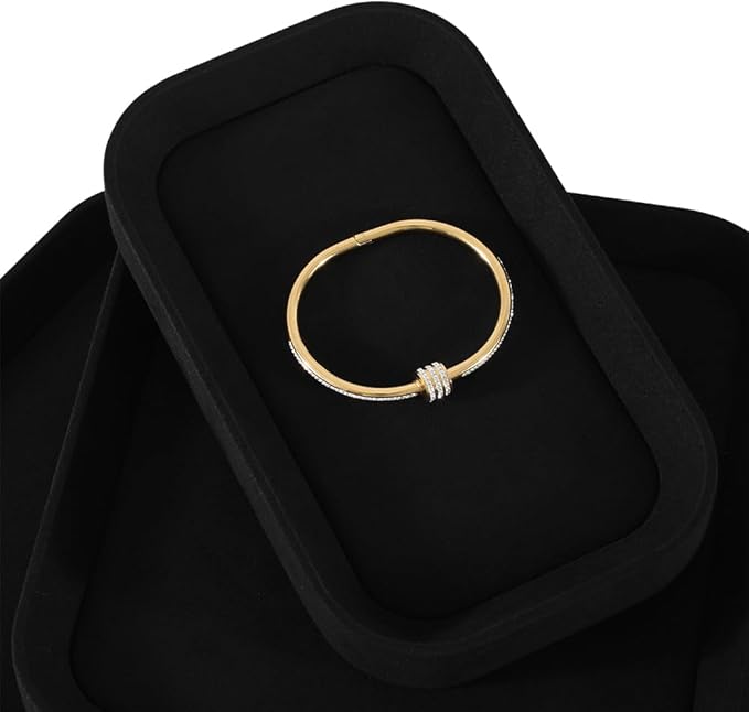 Mens Valet Tray, Microfiber Valet Tray,Luxury Jewelry Drawer Organizer,Premium Flat Tray,Black Jewelry Tray