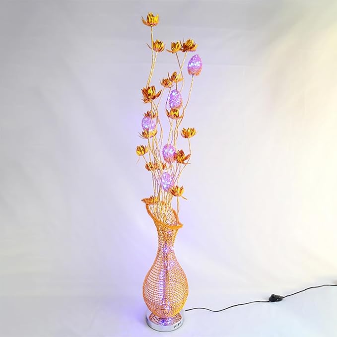 Nordic Modern Flower Floor Lamp Fashion Art Living Room Sofa Bedroom Wedding LED Originality Decorative Standing Light (Style 23)