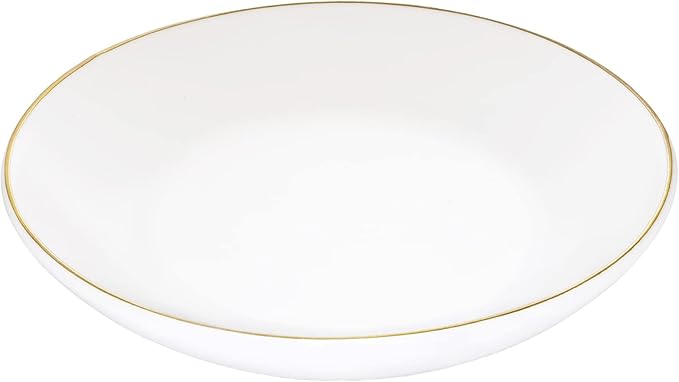 HANKOR 4.75" Ceramic Jewelry Tray, Small Ring Dish Holder Trinket Tray, Catch All Trays for Ring Earring Necklace Key, Christmas Gifts for Women Girls, White