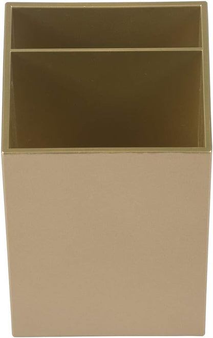 JAM Paper Plastic Pen Holder - Gold - Desktop Pencil Cup Sold Individually