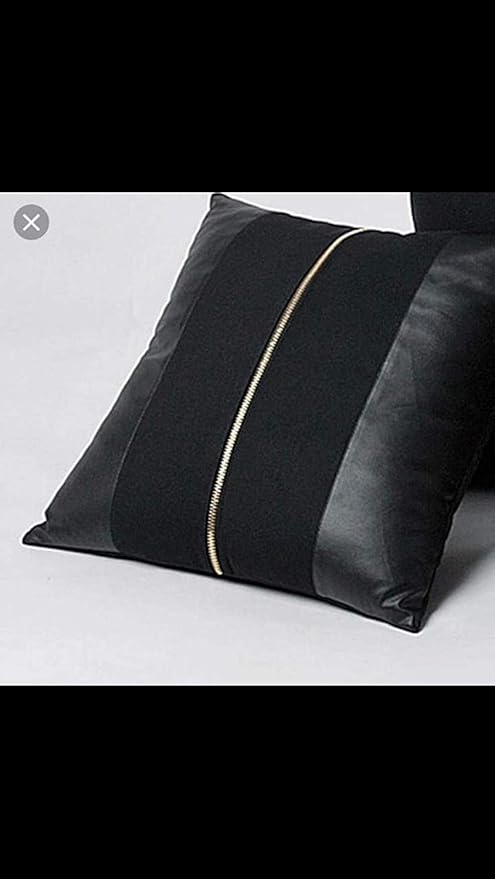 Lambskin Leather Pillow Cover - Sofa Cushion Case - Decorative Throw Covers for Living Room & Bedroom, 22x22 Inches - Multi Color 02 Pack of 2