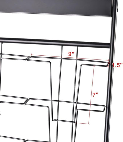 magazine display stand Double A4 width 10 layer brochure display stand for trade show and Public areas (Double A4 width)