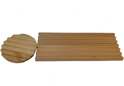 Wooden Desk Organizer, Wave Pen Tray, Fountain Pen & Pencil Organizer