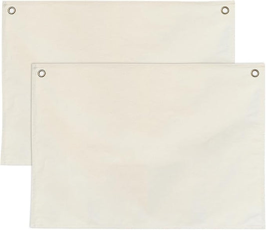 2 Pcs Canvas Banner Hanging Flag Banner for Nursery and Playroom Wall Décor for Kids Trendy Room Décor for Boys and Girls(2blabk-)