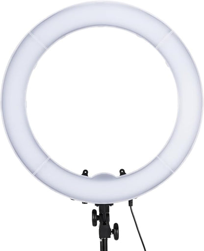 NEEWER 55W 18"/45cm Ring Light Kit [New Version], 5600K Dimmable LED Ringlight Tripod Stand Phone Holder for iPhone Selfie Makeup Lash Tattoo Studio Photo Video Recording Photography Lighting, RL-18