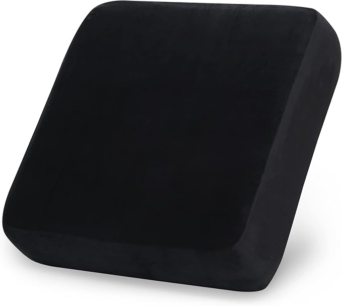 hyha Velvet Couch Cushion Covers, Soft Sofa Seat Covers for sectional Cushion Couch Washable, Magic Sofa Slipcover with Elastic Bottom, Non-Slip Furniture Protector for Pets, Kid(Small, Black)