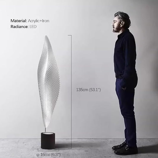Nordic Modern Floor Lamp Fashion Luxury Family Iiving Room Bedroom Study Villa Hotel LED Creativity Decorative Standing Light (Style 68 H135CM)