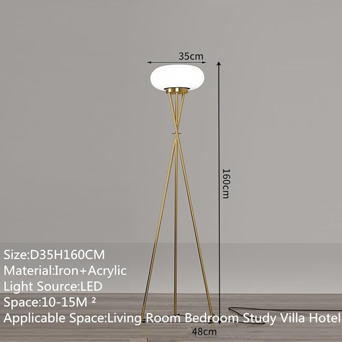 Nordic Modern Floor Lamp Fashion Luxury Family Iiving Room Bedroom Study Villa Hotel LED Creativity Decorative Standing Light (Style 94)