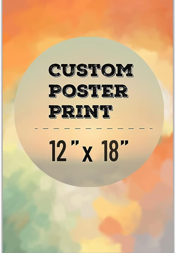 wall26 Custom Poster Prints - Upload Your Image/Photo, Personalized Photo to Poster Printing, Durable and Waterproof, Home Decor Wall Art Prints - 12x18 inches
