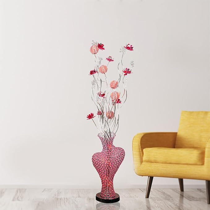 Nordic Modern Flower Floor Lamp Fashion Art Living Room Sofa Bedroom Wedding LED Originality Decorative Standing Light (Style 19)