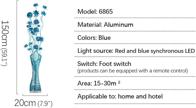 Nordic Modern Flower Floor Lamp Fashion Art Living Room Sofa Bedroom Wedding LED Originality Decorative Standing Light (Style 11)