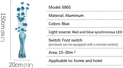 Nordic Modern Flower Floor Lamp Fashion Art Living Room Sofa Bedroom Wedding LED Originality Decorative Standing Light (Style 11)