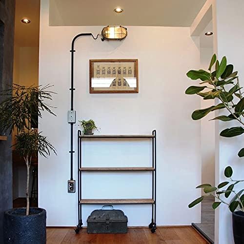 BLINKO Nautical Brass Bulkhead Wall Light,Vintage Retro Wall Sconce,Industrial Lighting Fixtures,Mid Century Modern Decorative Light,IP 54 Precision Waterproof,Lampshade Only,with Bottom Hole