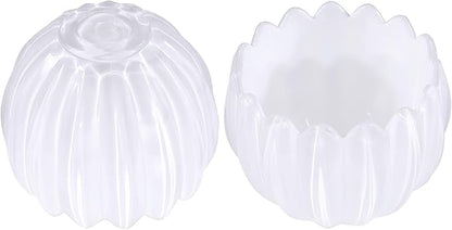 Tulip Lamp Shades Replacement, 5" Dia. * 4.25" H，0.394” Top Hole White Glass Sconce Shade Heavy and Thick for Table Lamp, 2 Pack