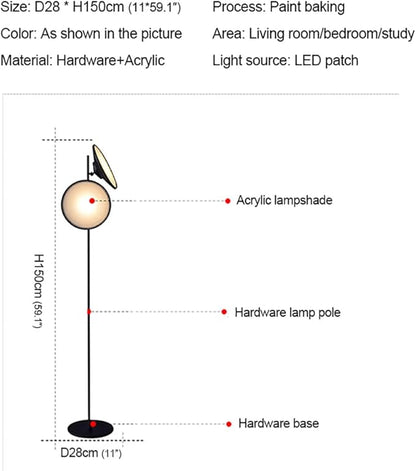 Nordic Modern Floor Lamp Fashion Luxury Family Iiving Room Bedroom Study Villa Hotel LED Creativity Decorative Standing Light (Style 28)