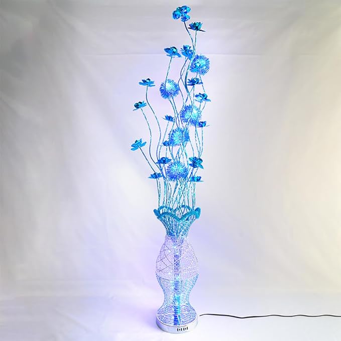 Nordic Modern Flower Floor Lamp Fashion Art Living Room Sofa Bedroom Wedding LED Originality Decorative Standing Light (Style 5)