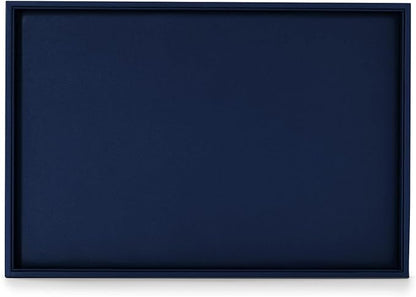 Oirlv Elegant Blue Jewelry Display Tray Stackable Jewelry Trays Jewelry Drawer Organizer Rings Earrings Necklace Storage