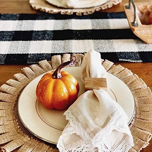 Handmade Round Table Placemats - Vintage Mats for Parties, Dining Table, Coasters - Decorative Placemats - 100% Jute Natural Fibers - Pack of 4-14’’ Diameter - Natural Jute – The Home Talk Store