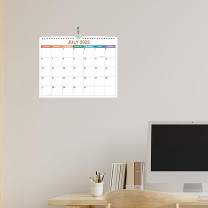 Calendar 2026, Wall Calendar 2026-2027 from January 2026 - June 2027, 18 Months Calendar with Premium Paper, Twin-Wire Binding & Hanging Hook, 8.5" x 11", Colorful