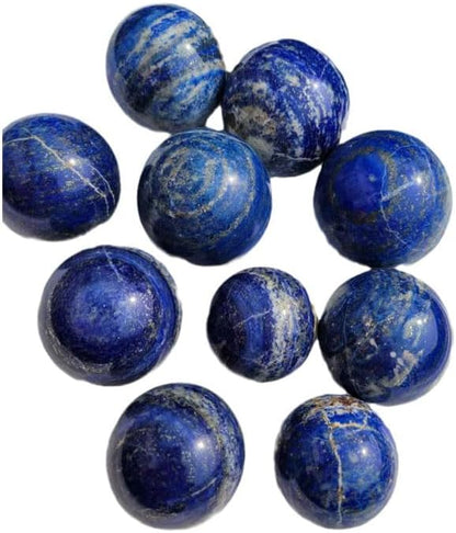Lapis Lazuli Healing Crystal Quartz Sphere Ball Natural Stone for Reiki Balancing Meditation Energy Home and Office Decoration 50mm (5cm, Lapis Lazuli)
