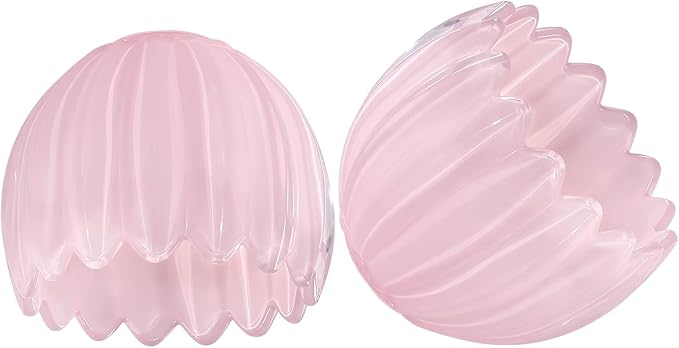 Tulip Lamp Shades Replacement, 5" Dia. * 4.25" H Cream Pink Glass Sconce Shade Heavy and Thick for Wall Sconces Pendant Lights Ceiling Lights Chandelier, 2 Pack