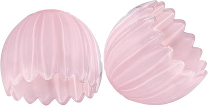 Tulip Lamp Shades Replacement, 5" Dia. * 4.25" H Cream Pink Glass Sconce Shade Heavy and Thick for Wall Sconces Pendant Lights Ceiling Lights Chandelier, 2 Pack