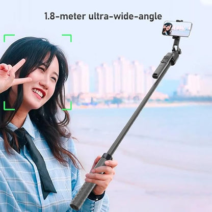 70" Tripod for Phone, Portable All in One Extendable Cell Phone Tripod Stand, Tall Travel Tripods for Recording Video Selfies Photo, with Wireless Remote Control for iPhone、Samsung、Android