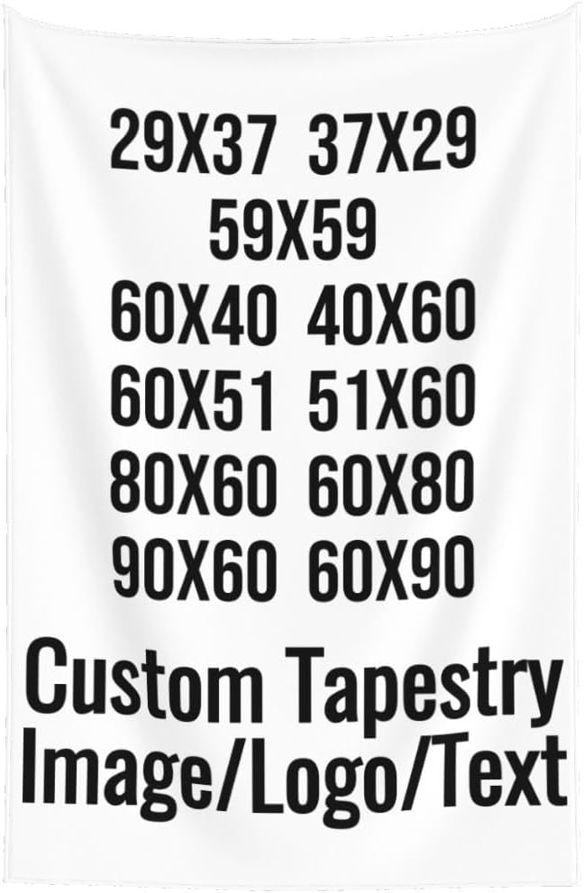 Customizable Tapestry Upload Images Add Your Picture Logo Text Backdrop For Bedroom Wedding 40x60 Tapestry