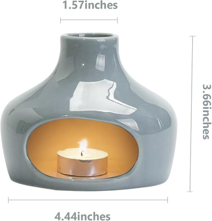 Handmade Ceramic Aroma Holder for Palo Santo Sage and Incense Sticks Meditation Yoga Relaxation Essential with Heat-Resistant Base Natural Home Decor Bowl