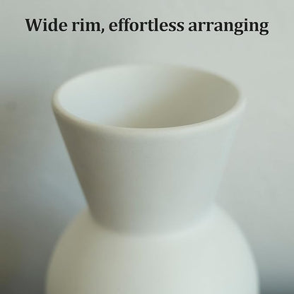 Ceramic Flower Vase, Small Vase for Centerpieces, Modern Vases for Home Decor- 3 Pcs