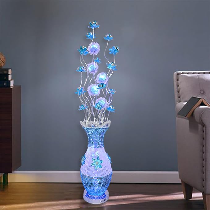 Nordic Modern Flower Floor Lamp Fashion Art Living Room Sofa Bedroom Wedding LED Originality Decorative Standing Light (Style 14)