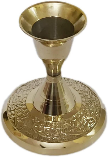 Brass Candle Stand Living Room Candlestick Holder for Table Candle Holders Candle Holder Stand Metal Pillar Wedding Gift Centerpiece Candle Holders (2.5 inches)