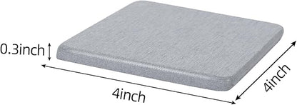 6 Pieces Water Absorbent Diatomite Coasters, Diatomaceous Earth Kitchen Soap Dish Bathroom Trays Water Absorbing Stone Tray for Sink Used for Hand Soaps Drinks Bottles