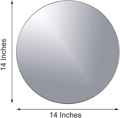 Efavormart 14" Round Glass Mirror Wedding Party Table Decorations Centerpieces - 4 PCS