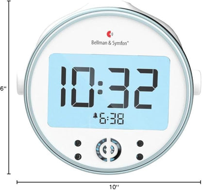 Bellman & Symfon Vibrating Alarm Clock Pro with Bed Shaker - Loud Alarm, Flashing LED Night Lights for Heavy Sleepers, Hard of Hearing and Deaf People - Alarm Clocks for Bedrooms with Backup Batteries