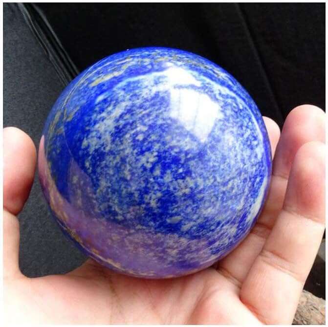 Lapis Lazuli Healing Crystal Quartz Sphere Ball Natural Stone for Reiki Balancing Meditation Energy Home and Office Decoration 50mm (5cm, Lapis Lazuli)
