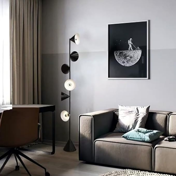 Nordic Modern Floor Lamp Fashion Luxury Family Iiving Room Bedroom Study Villa Hotel LED Creativity Decorative Standing Light (Style 74)