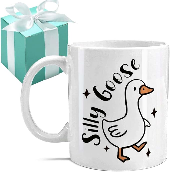 Goose Mug - Funny Gifts for Women Friends - Funny Christmas Gift for Bestie Best Friend - Silly Goose Gifts 11 OZ