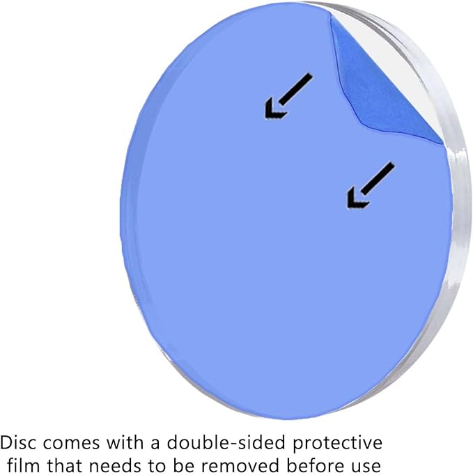 Marketing Holders 5" Acrylic Round Sheet Circles Flat for DIY Crafts Wall Safer Light Weight Plastic Center Piece Wedding Events
