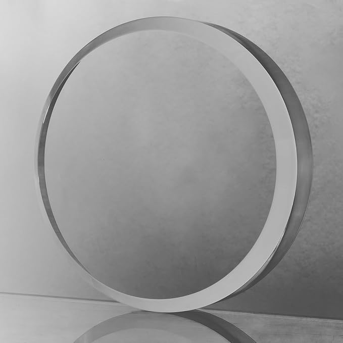 CiaoHER 2in Thickness Acrylic Disc Display Block Clear Polished Round Pedestal Stand Riser (10'' x 2'')